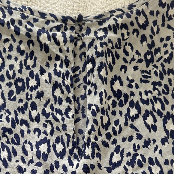 Joie Blue and Gray Silk Short Sleeve Top - Picture 4 of 4